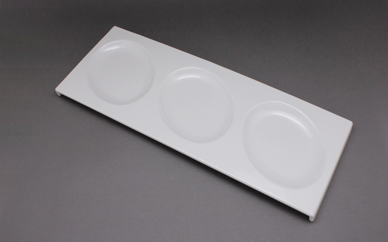 三格面点小吃盘