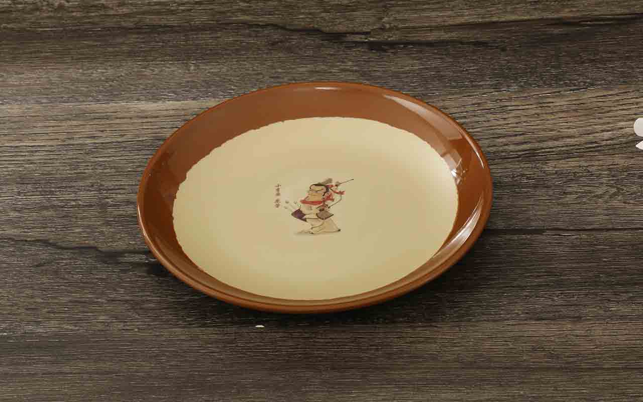 水浒文化餐具圆形餐盘