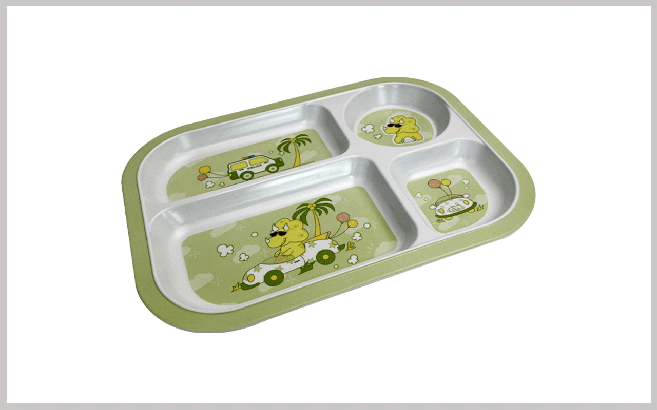 卡通婴儿分格餐盘