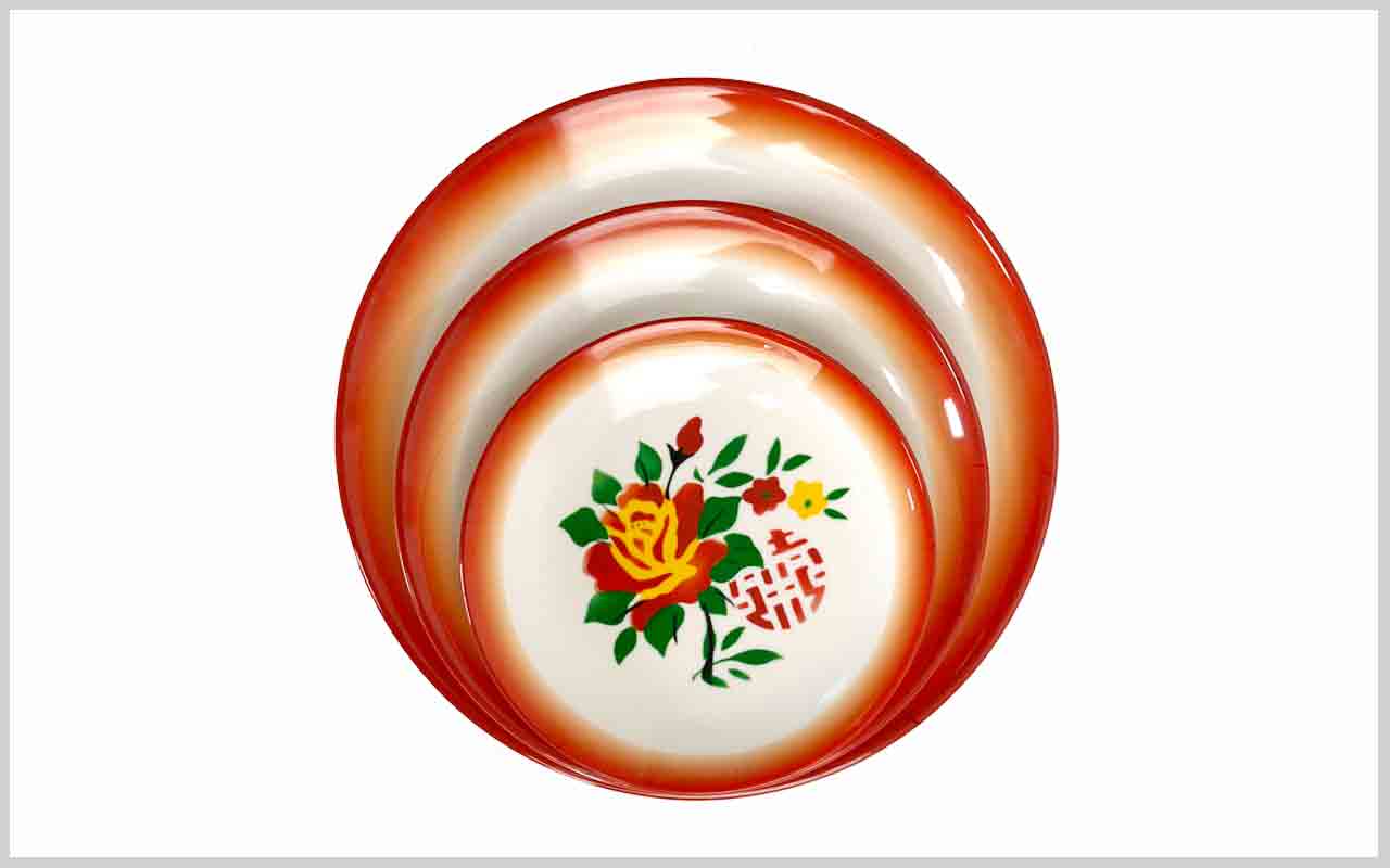 80年代复古喜字盘