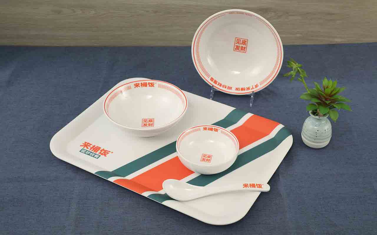 来桶饭快餐餐具套装