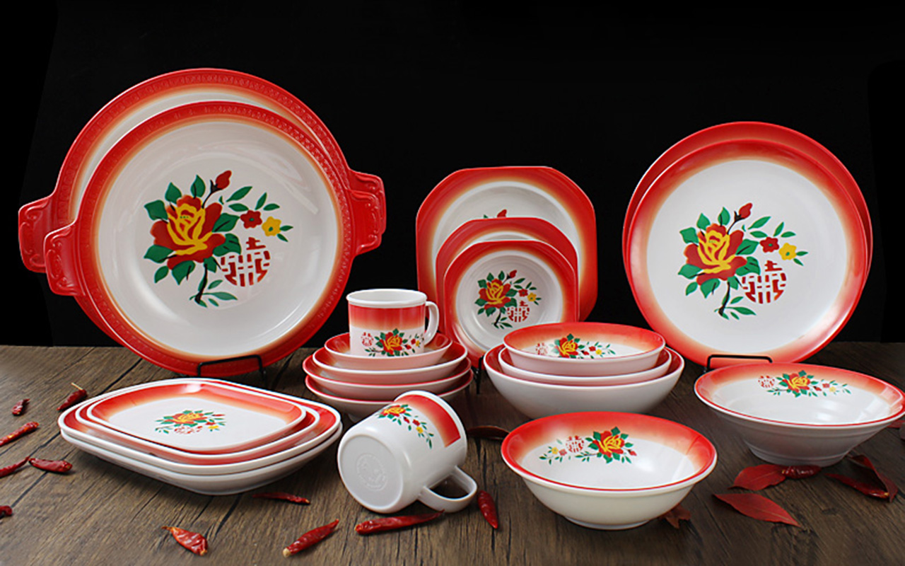 红双喜怀旧餐具