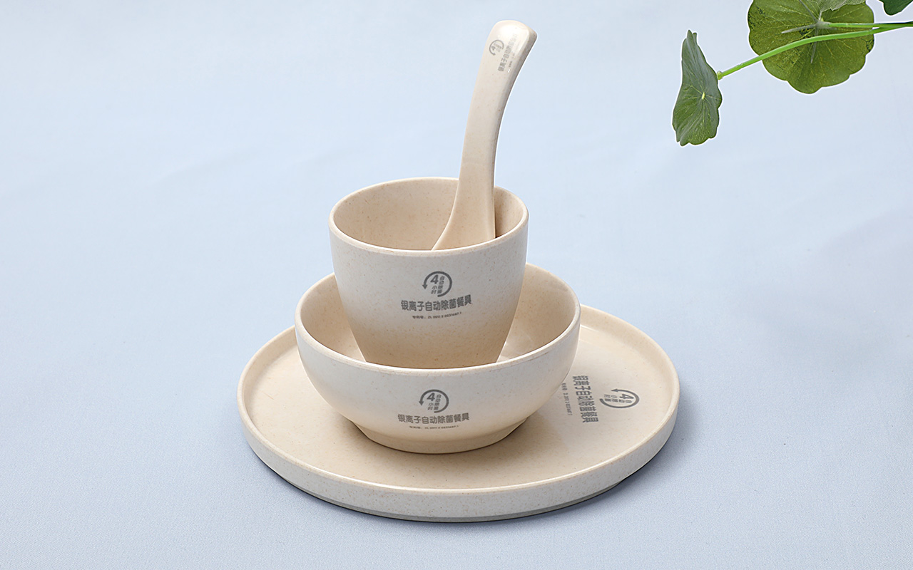 火锅餐具套装摆台四件套-银离子餐具套装