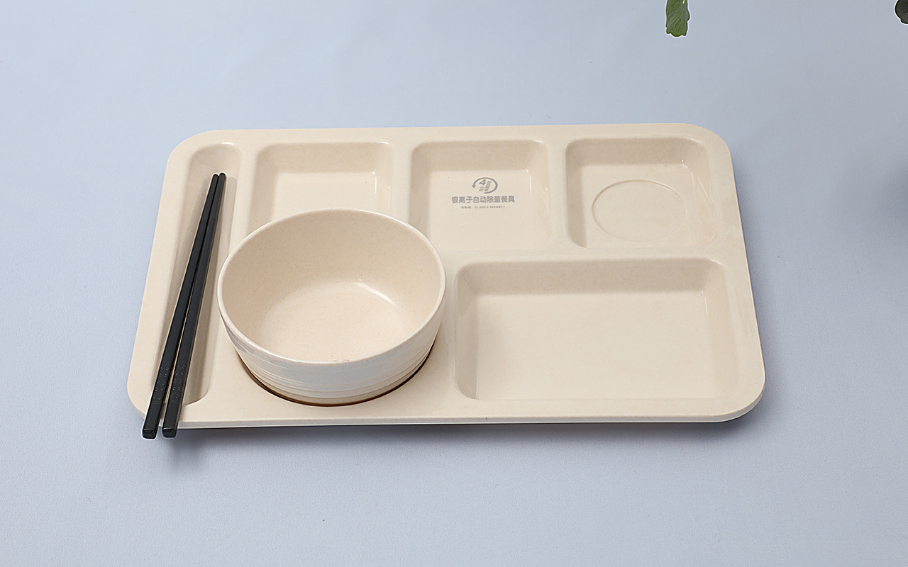 银离子餐具套装-碗盘筷三件套