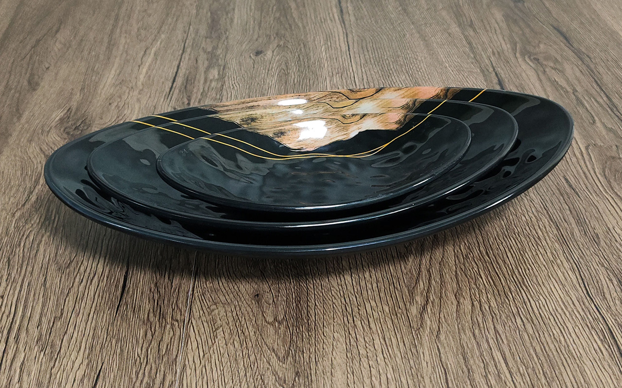 火锅餐具-椭圆盘组合