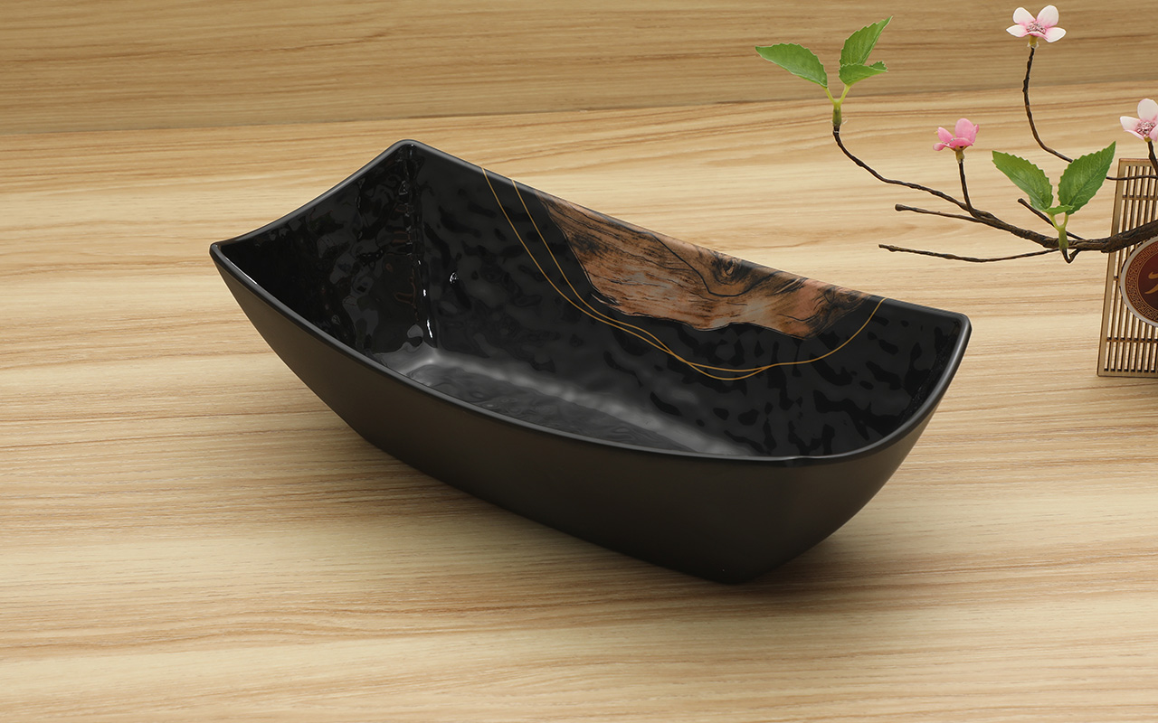 乐动注册餐具定制 船型盘