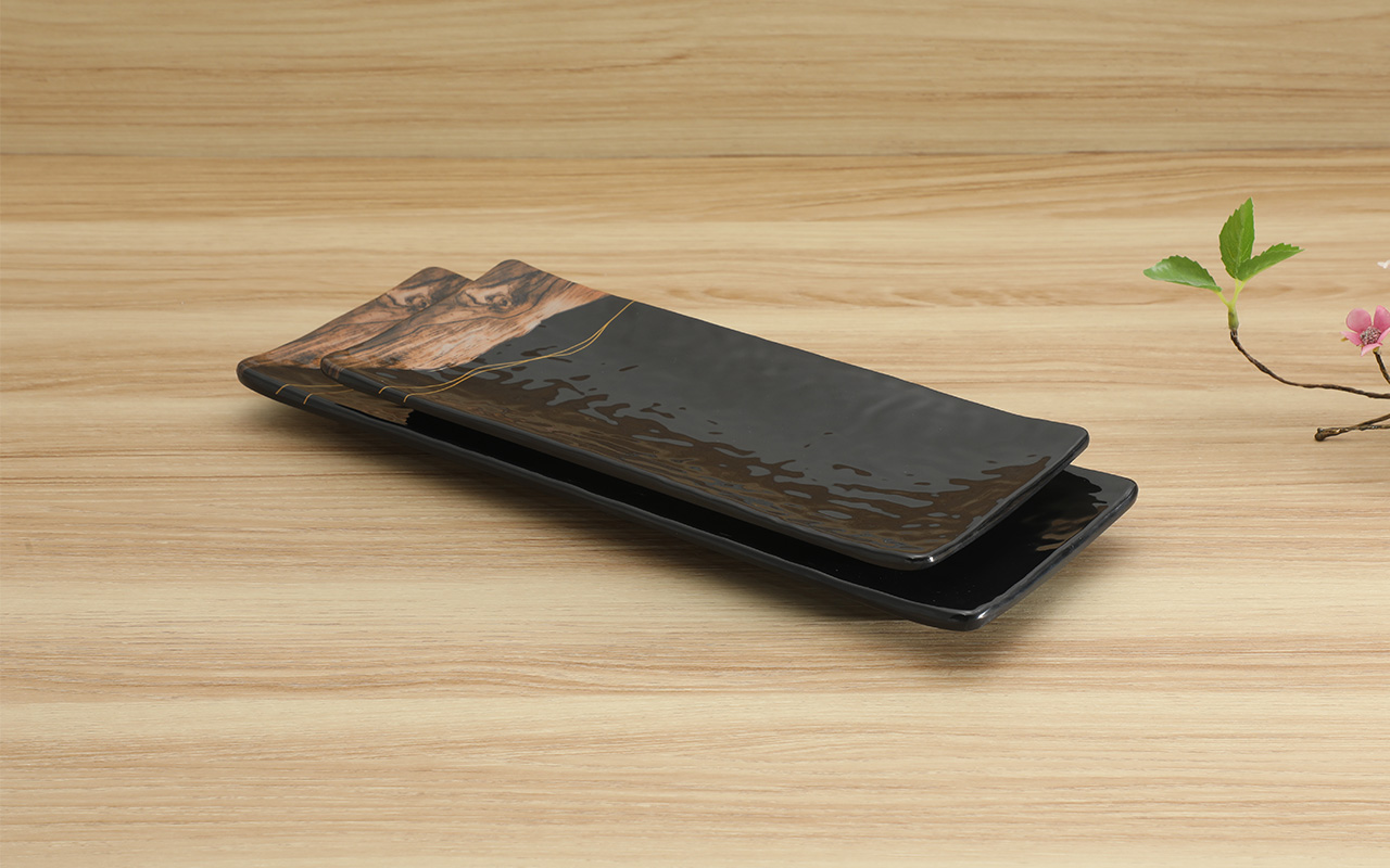 乐动注册餐具定制 长方盘